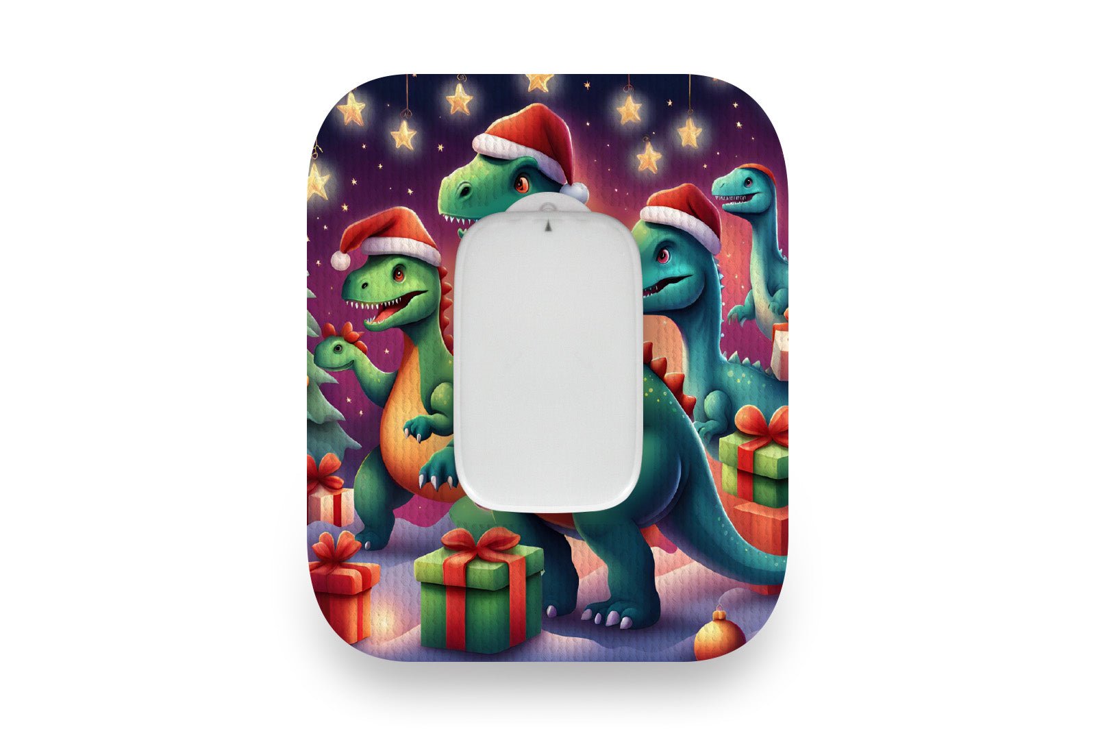 Dino Christmas Patch for Medtrum CGM diabetes supplies and insulin pumps