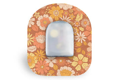 Fall Flowers Patch for Omnipod diabetes supplies and insulin pumps