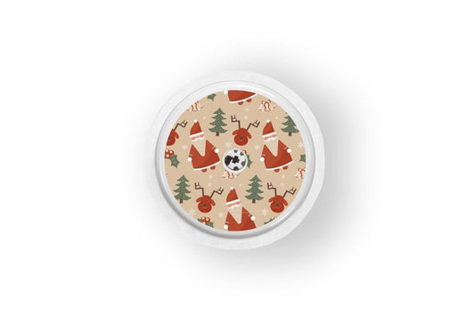 Father Christmas Sticker - Freestyle Libre 1, 2, or 2+ for diabetes CGMs and insulin pumps