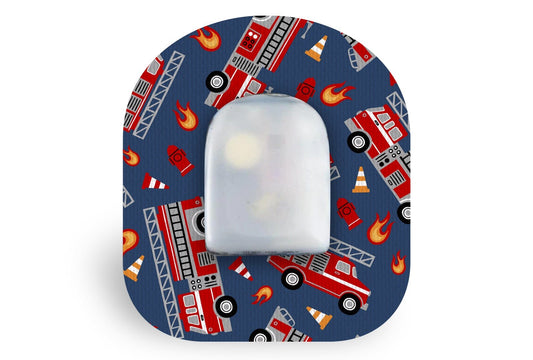 Fire Engine Patch - Omnipod for Omnipod diabetes supplies and insulin pumps