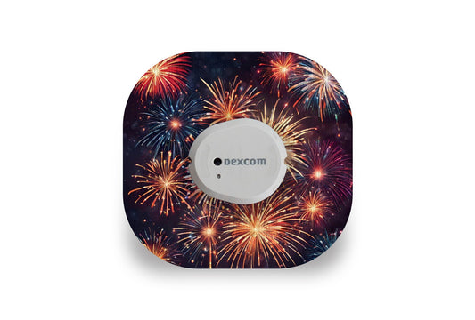 Fireworks Patch - Dexcom G7 / One+ for Single diabetes supplies and insulin pumps