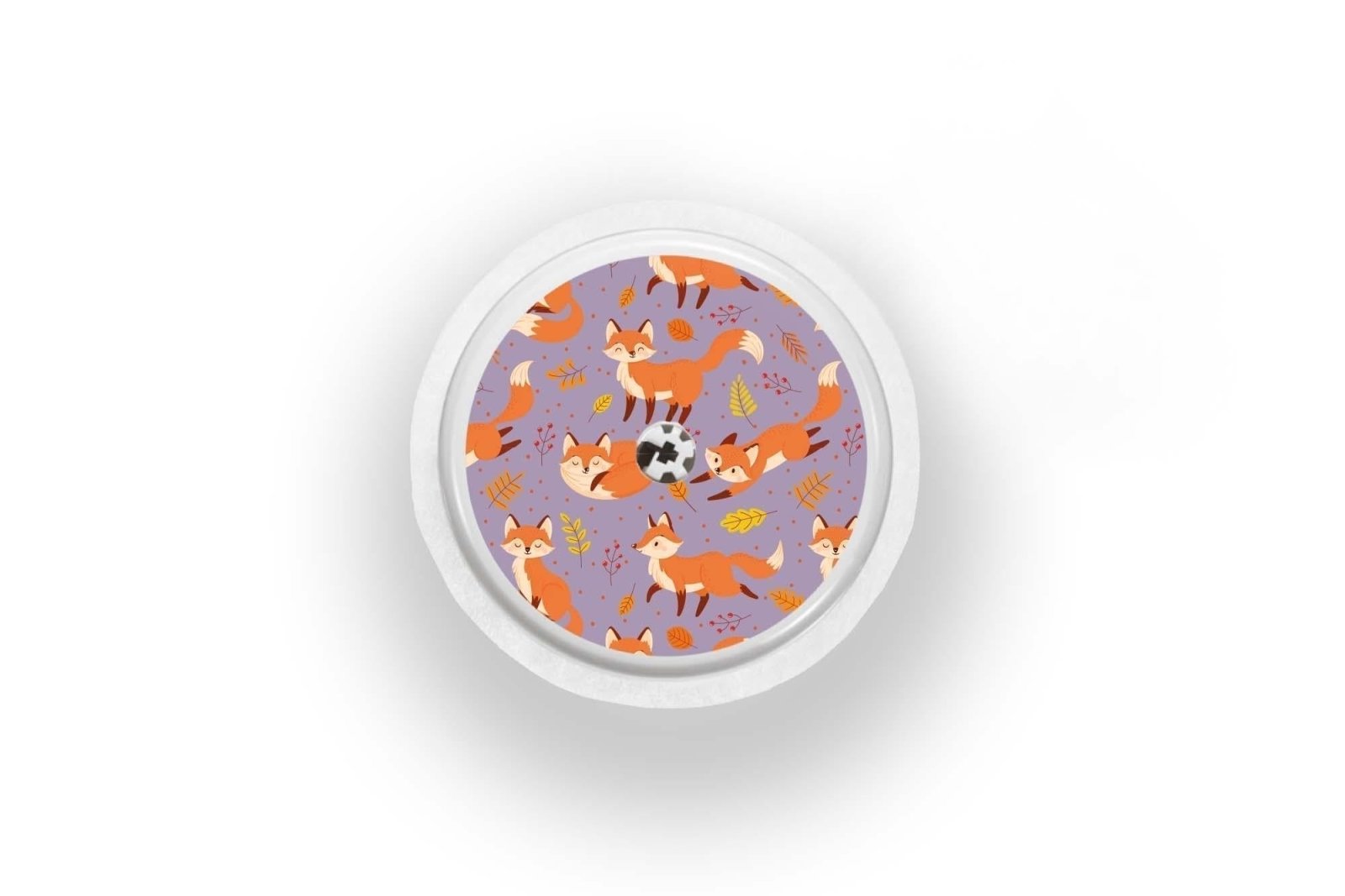 Fox in the Fall Stickers for Freestyle Libre 1, 2, or 2+ diabetes supplies and insulin pumps