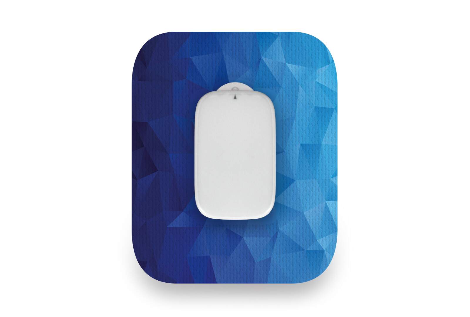 Geometric Blue Patch for Medtrum CGM diabetes CGMs and insulin pumps