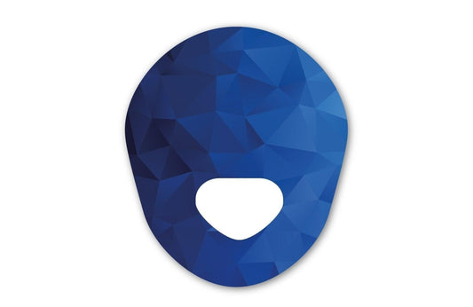 Geometric Blue Patch - Guardian Enlite for Guardian Enlite diabetes CGMs and insulin pumps