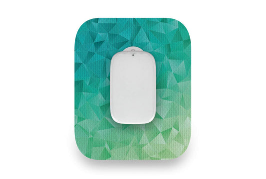 Geometric Green Patch - Medtrum CGM for Single diabetes CGMs and insulin pumps