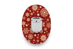 Golden Snowflakes Patch - Glucomen Day for Single diabetes CGMs and insulin pumps