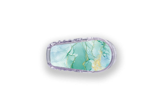 Green Marble Sticker - Dexcom G6 / One Sensor for diabetes supplies and insulin pumps