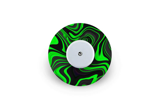 Green Swirl Patch - Freestyle Libre for Freestyle Libre diabetes supplies and insulin pumps