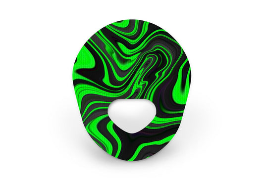 Green Swirl Patch - Guardian Enlite for Guardian Enlite diabetes supplies and insulin pumps