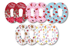 Happy Christmas Patch Pack for Dexcom G6 - 10 Pack diabetes CGMs and insulin pumps