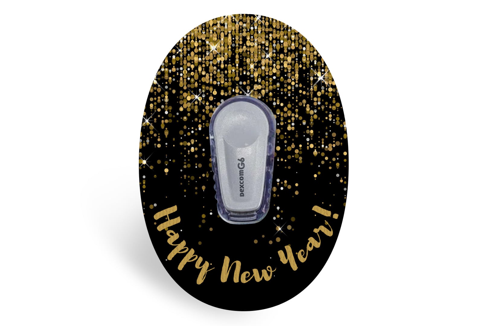 Happy New Year Patch for Dexcom G6 / One diabetes supplies and insulin pumps