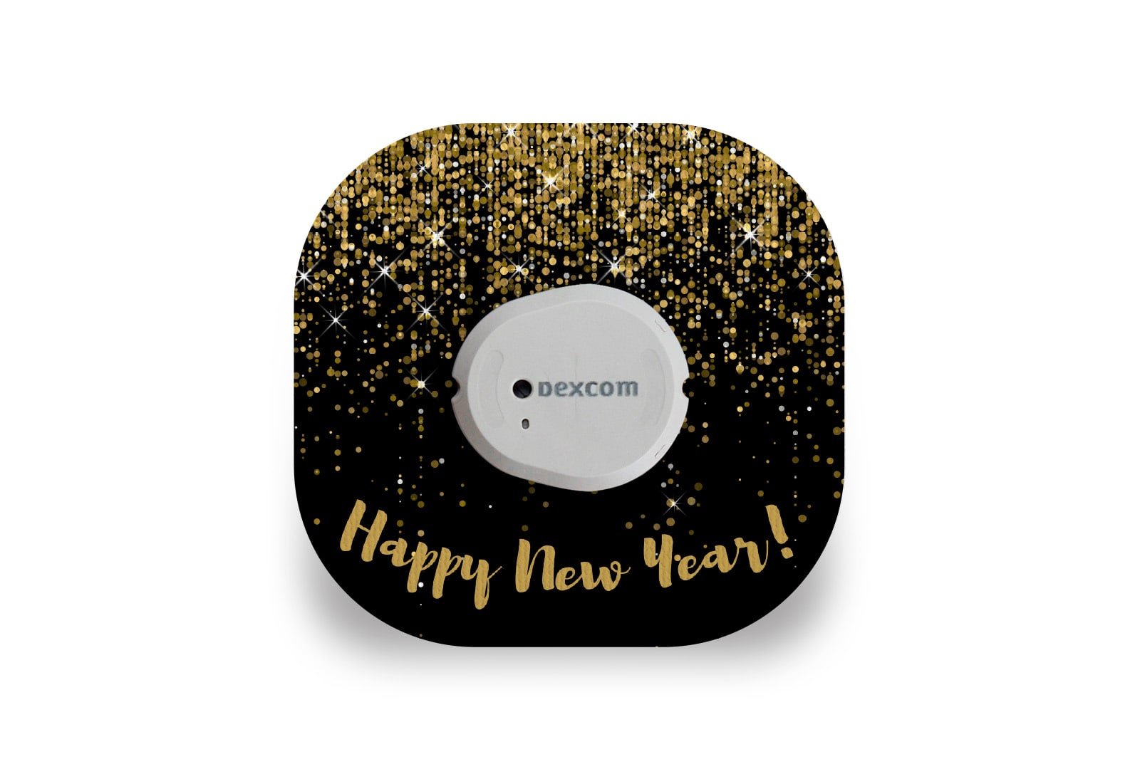 Happy New Year Patch for Dexcom G7 / One+ diabetes supplies and insulin pumps