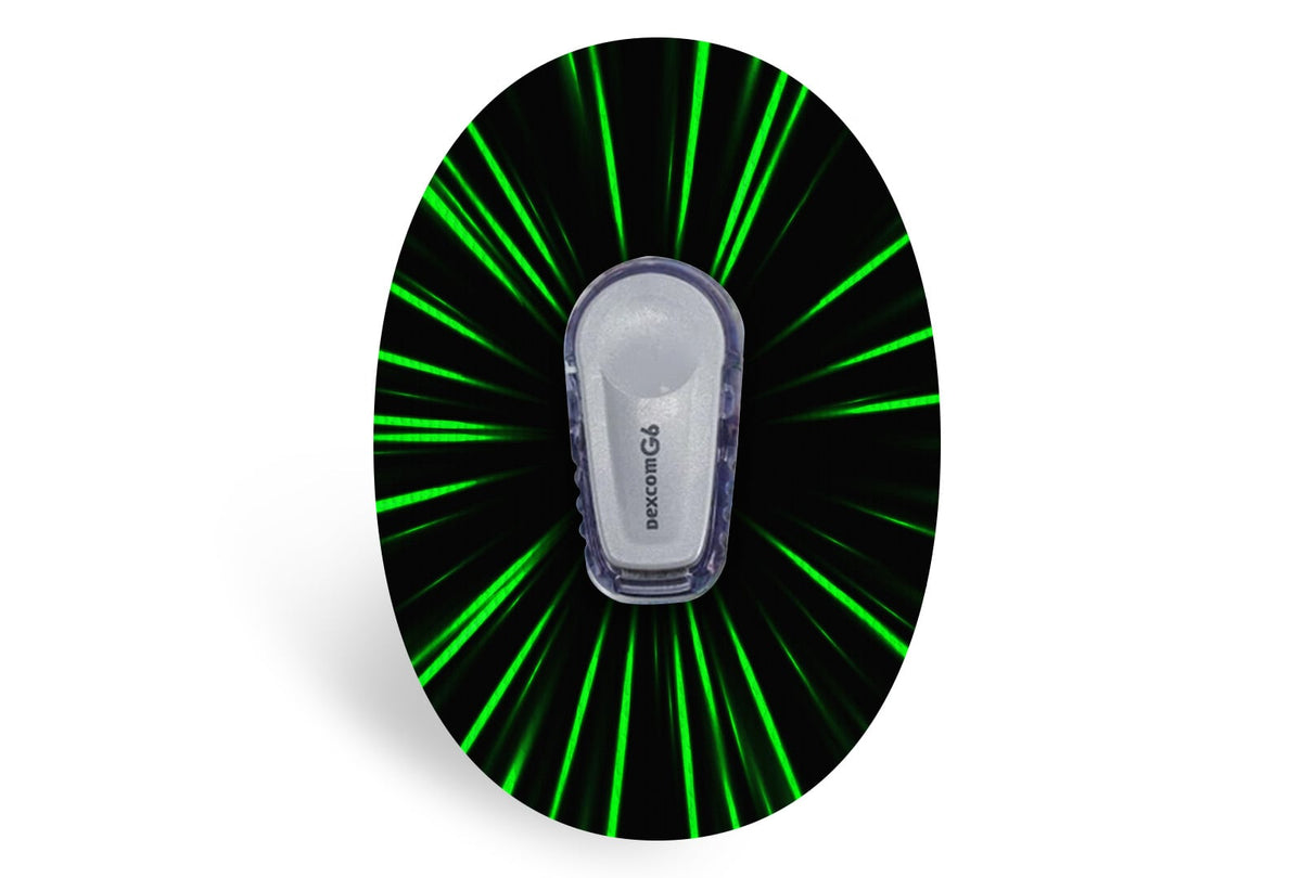Laser Lights Patch - Dexcom G6 for Single diabetes supplies and insulin pumps