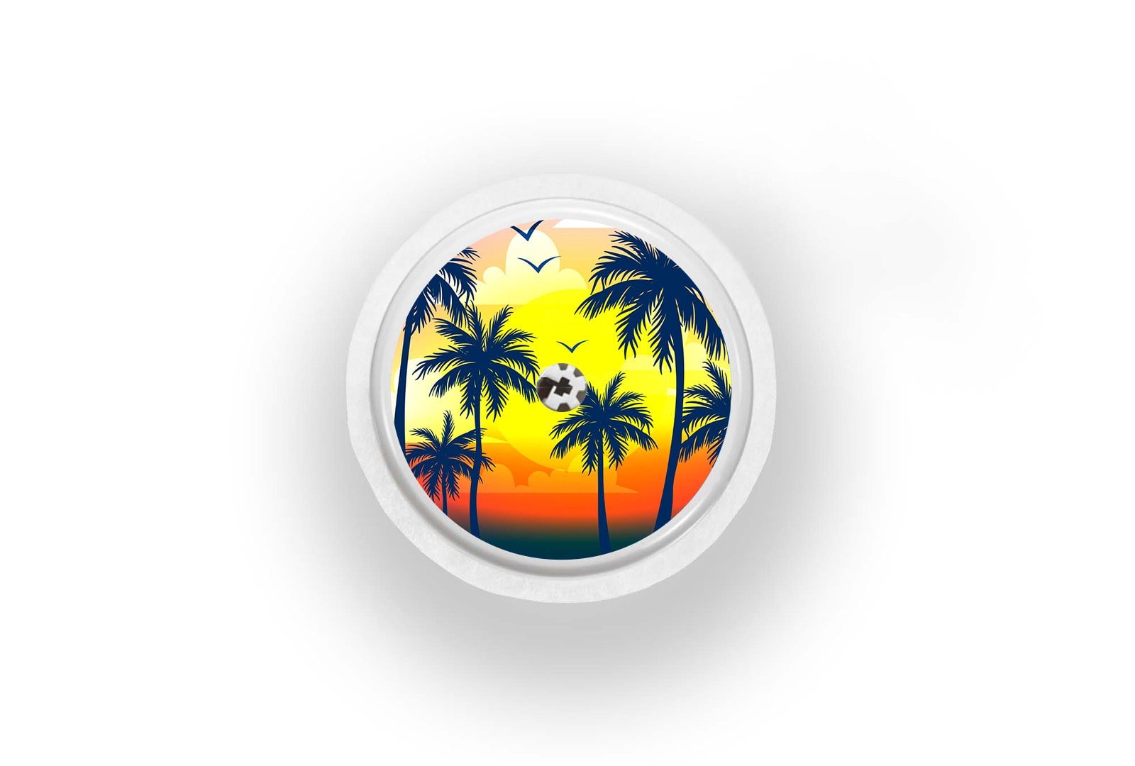 Palm Tree Sticker - Freestyle Libre 1, 2, or 2+ for diabetes supplies and insulin pumps