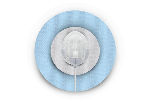 Pastel Blue Patch - Infusion Site for Single diabetes CGMs and insulin pumps