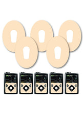 Pastel Orange Patches Matching Set for Dexcom G6 diabetes CGMs and insulin pumps