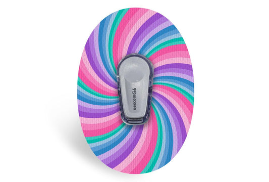 Pastel Swirl Patch - Dexcom G6 / One for Dexcom G6 / One diabetes supplies and insulin pumps