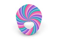 Pastel Swirl Patch for Guardian Enlite diabetes supplies and insulin pumps