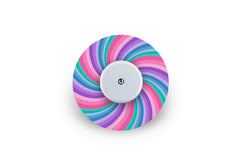 Pastel Swirl Patch for Freestyle Libre 2 diabetes supplies and insulin pumps