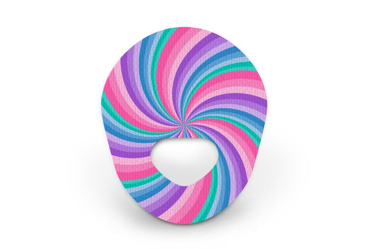 Pastel Swirl Patch - Guardian Enlite for Guardian Enlite diabetes supplies and insulin pumps