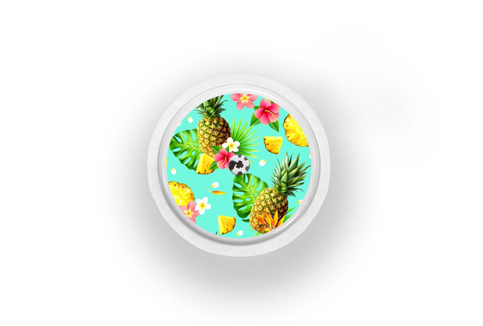 Pineapple Sticker for Freestyle Libre 1, 2, or 2+ diabetes supplies and insulin pumps