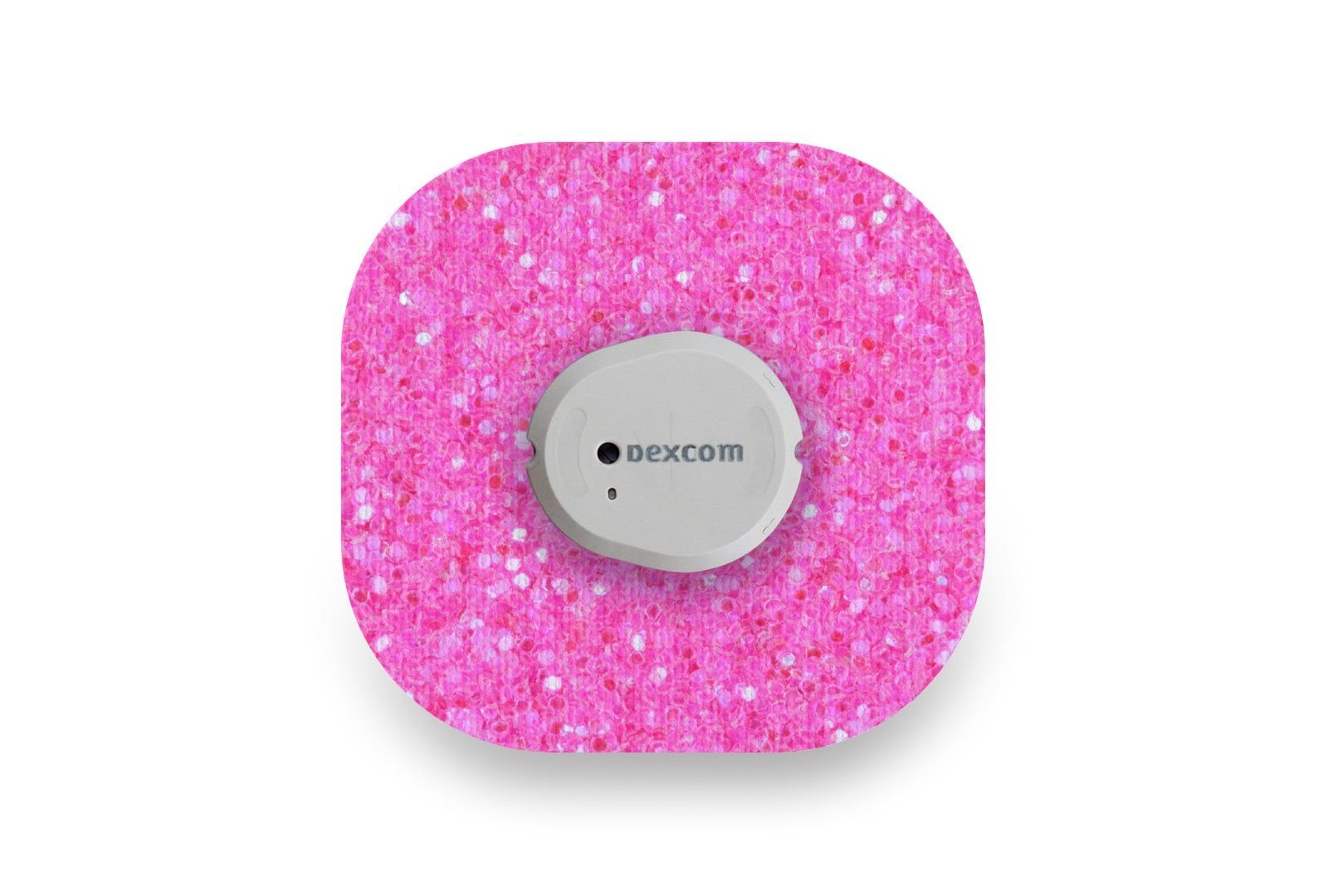 Pink Glitter Patch - Dexcom G7 / One+ for Single diabetes supplies and insulin pumps
