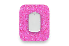 Pink Glitter Patch for Medtrum CGM diabetes supplies and insulin pumps