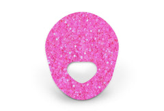 Pink Glitter Patch for Guardian Enlite diabetes supplies and insulin pumps