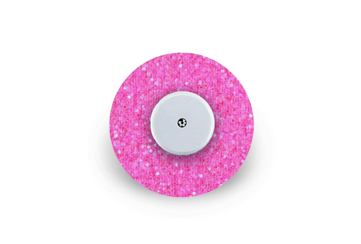 Pink Glitter Patch - Freestyle Libre for Freestyle Libre diabetes supplies and insulin pumps