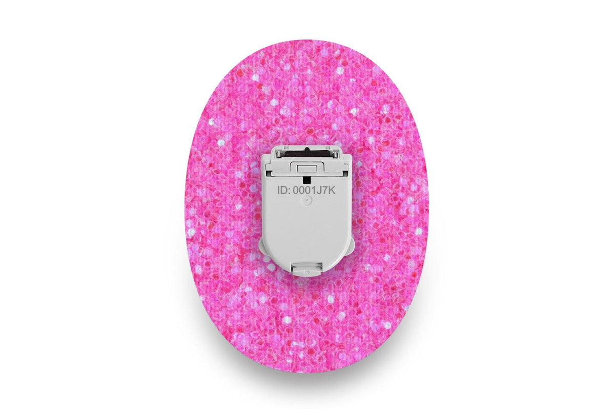 Pink Glitter Patch - Glucomen Day for Single diabetes supplies and insulin pumps