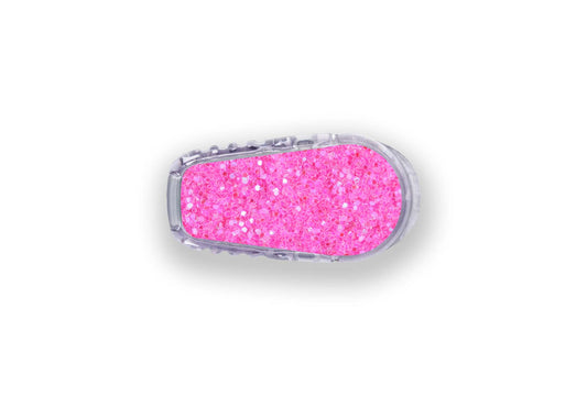 Pink Glitter Sticker - Dexcom G6 / One Sensor for diabetes supplies and insulin pumps