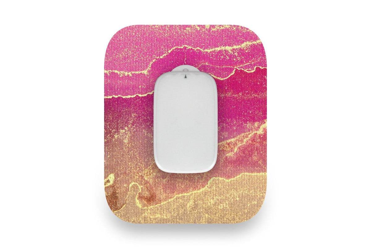 Pink Marble Patch - Medtrum CGM for Single diabetes supplies and insulin pumps