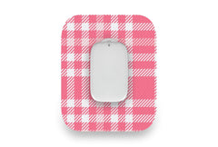 Pink Plaid Patch - Medtrum CGM for Single diabetes CGMs and insulin pumps