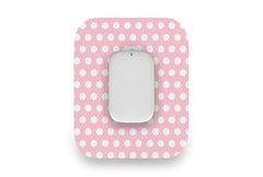 Pink Polka Dot Patch for Medtrum CGM diabetes CGMs and insulin pumps