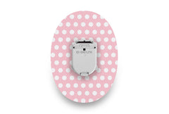 Pink Polka Dot Patch for Glucomen Day diabetes CGMs and insulin pumps