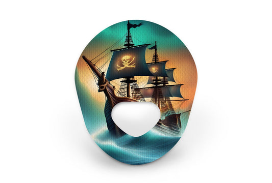 Pirate Ship Patch - Guardian Enlite for Single diabetes supplies and insulin pumps