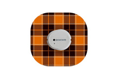 Pumpkin Plaid Patch for Dexcom G7 / One+ diabetes supplies and insulin pumps