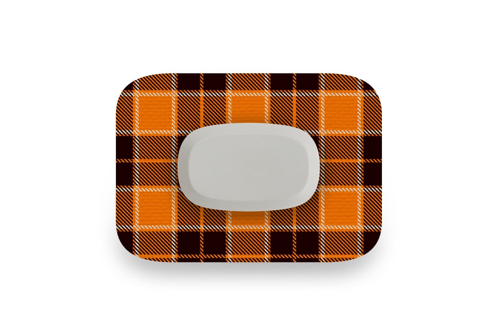 Pumpkin Plaid Patch - GlucoRX Aidex for Single diabetes supplies and insulin pumps