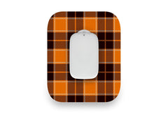 Pumpkin Plaid Patch - Medtrum CGM for Single diabetes supplies and insulin pumps