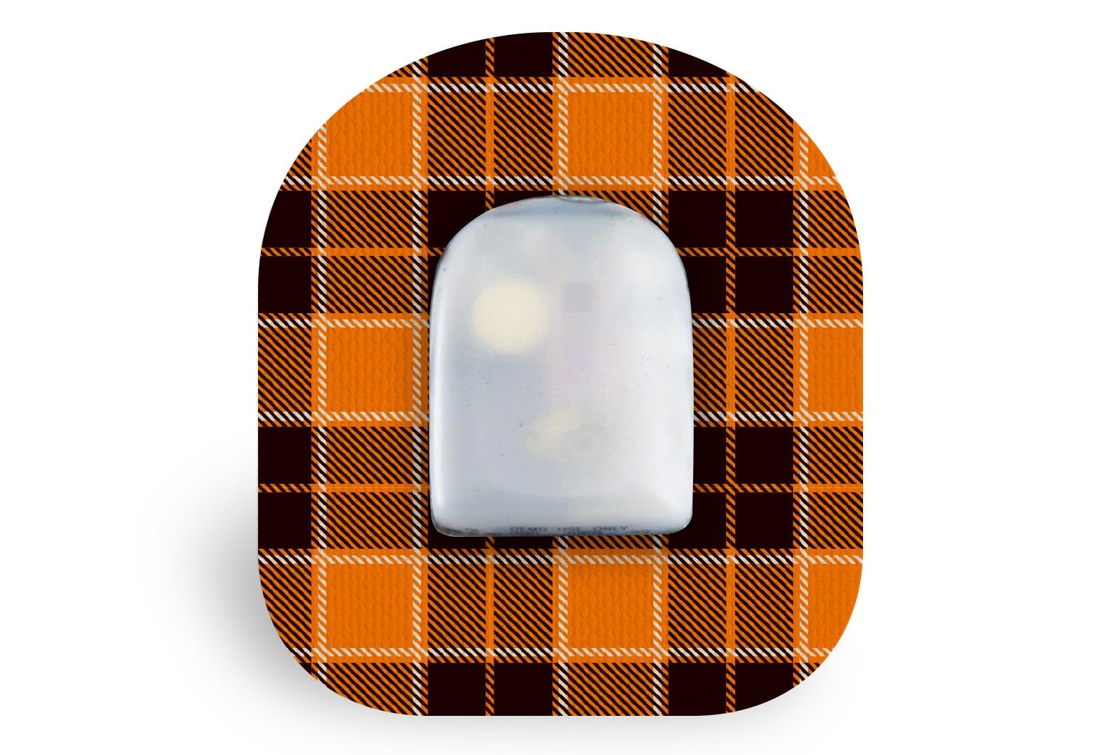 Pumpkin Plaid Patch - Omnipod for Single diabetes supplies and insulin pumps