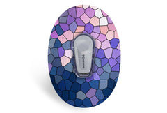 Purple Glass Patch - Dexcom G6 / One for Single diabetes supplies and insulin pumps