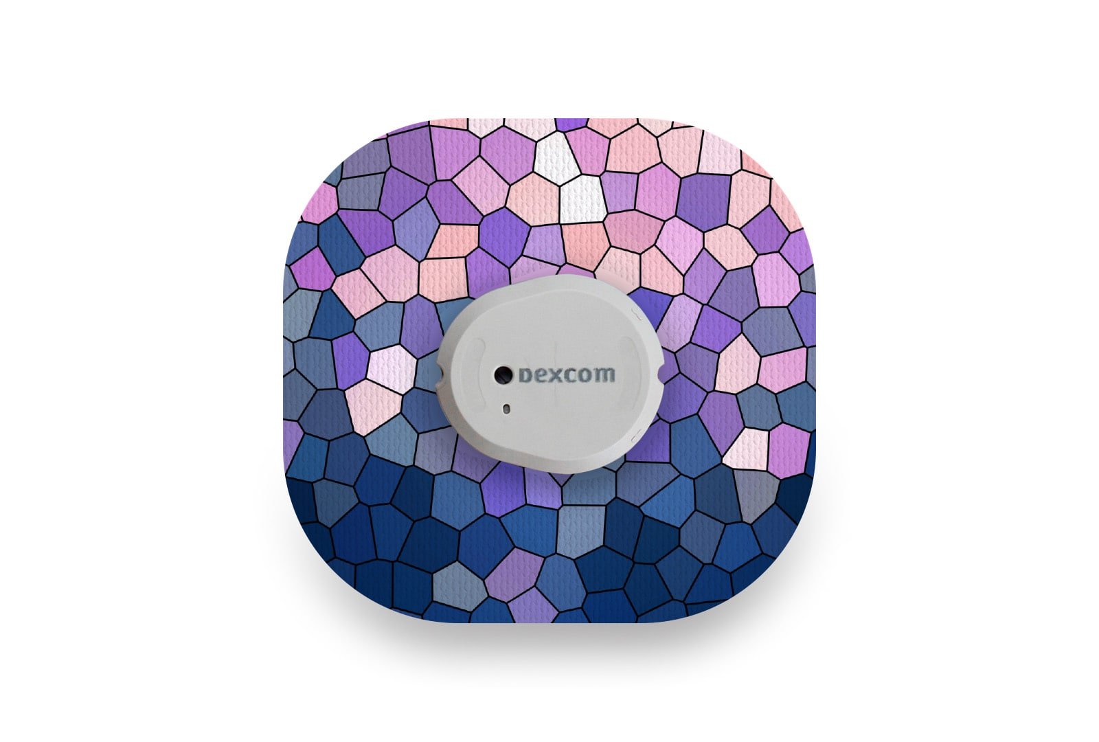 Purple Glass Patch - Dexcom G7 / One+ for Single diabetes supplies and insulin pumps