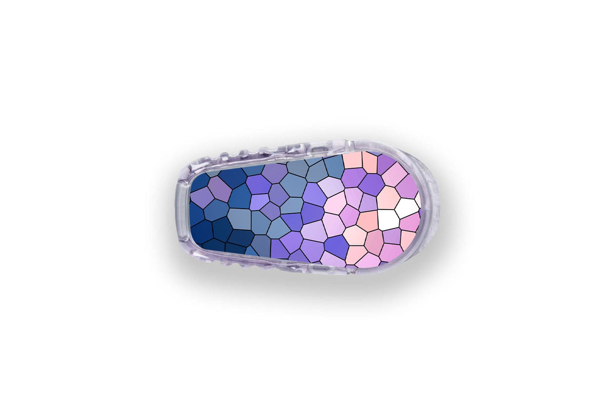 Purple Glass Sticker - Dexcom G6 / One Sensor for diabetes supplies and insulin pumps