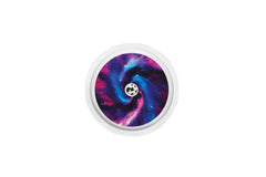 Purple Nebula Sticker for Freestyle Libre 1, 2, or 2+ diabetes CGMs and insulin pumps