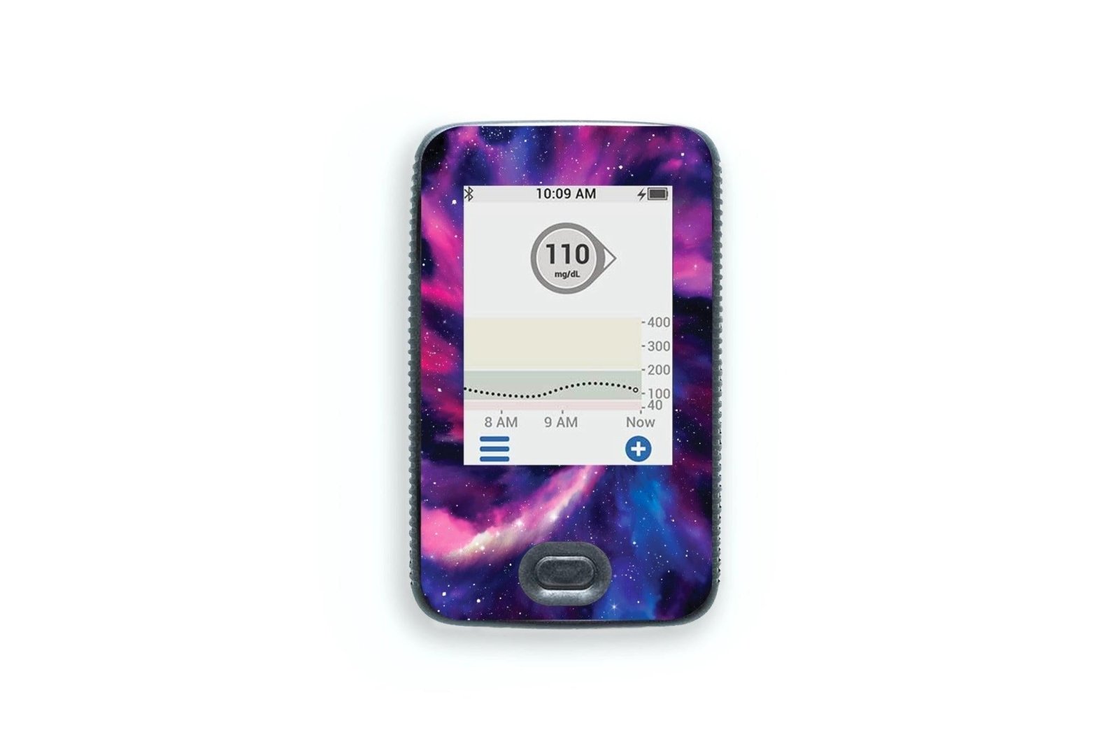 Purple Nebula Sticker for Dexcom G6 / One Receiver diabetes CGMs and insulin pumps