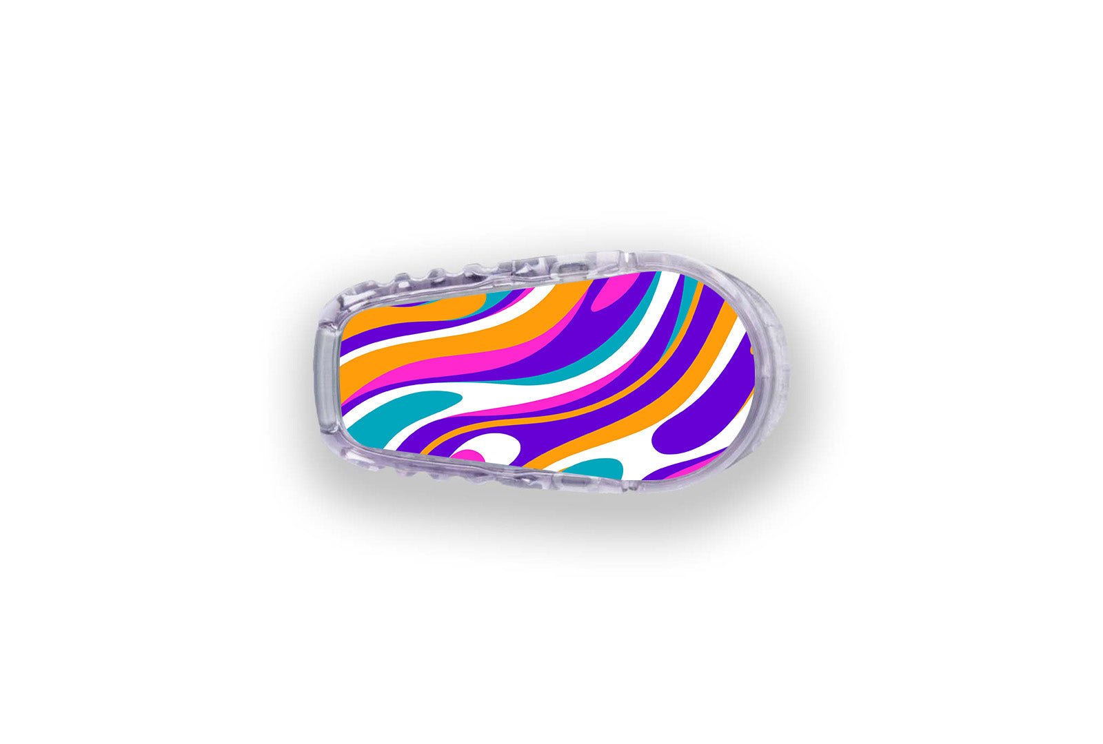 Purple Swirl Sticker - Dexcom G6 / One Sensor for diabetes supplies and insulin pumps