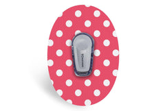 Red Polka Dot Patch for Dexcom G6 / One diabetes CGMs and insulin pumps