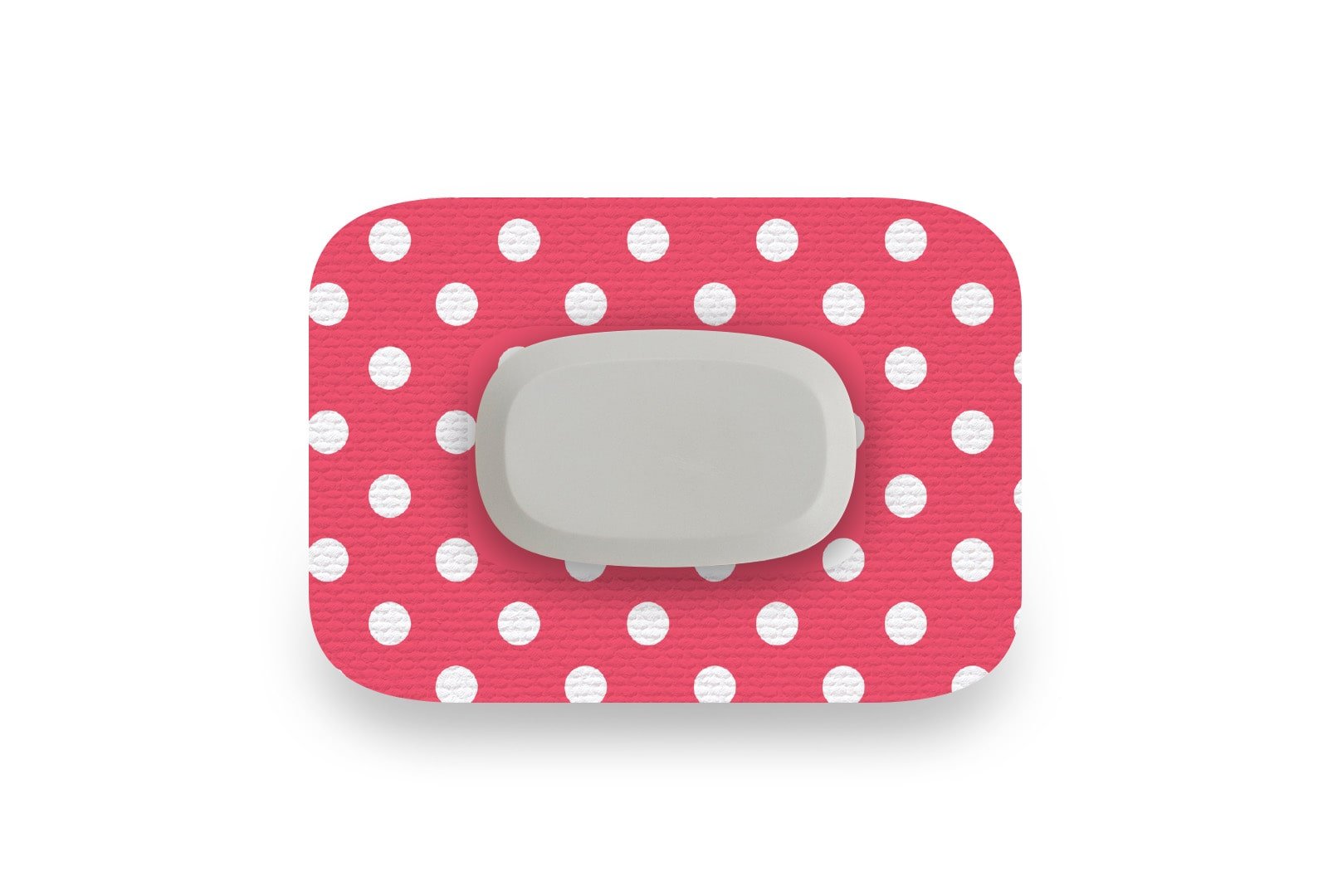 Red Polka Dot Patch for GlucoRX Aidex diabetes CGMs and insulin pumps