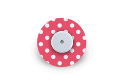 Red Polka Dot Patch - Freestyle Libre for Freestyle Libre diabetes CGMs and insulin pumps