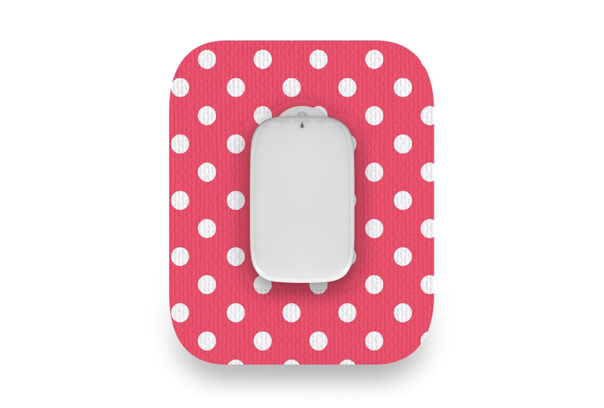 Red Polka Dot Patch - Medtrum CGM for Single diabetes CGMs and insulin pumps